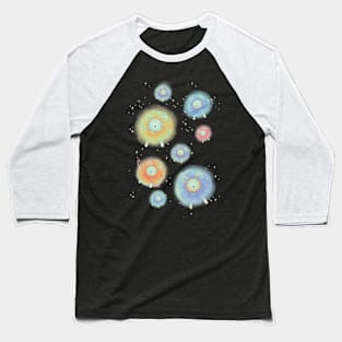 Children's Illustration Sheep in Galaxy Space - Colour Variant 4 Baseball T-Shirt